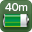 Autonomia 40 min con batteria